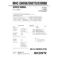 SONY MHCGNX60 Service Manual cover photo