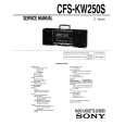 SONY CFS-KW250S Service Manual cover photo