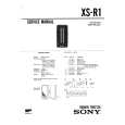 SONY XSR1 Service Manual cover photo