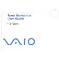SONY PCG-FX209K VAIO Owner's Manual cover photo