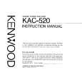 KENWOOD KAC520 Owner's Manual cover photo