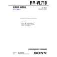 SONY RMVL710 Service Manual cover photo