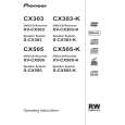 PIONEER XV-CX303-K/TDXJ/RB Owner's Manual cover photo
