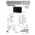 SONY XSPL55 Service Manual cover photo