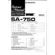 PIONEER SA-750 Service Manual cover photo