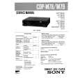 SONY CDPM78 Service Manual cover photo