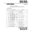 SONY CFD-252L Service Manual cover photo