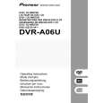 PIONEER DVRA06U Owner's Manual cover photo