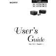 SONY XCST30 Owner's Manual cover photo