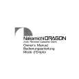 NAKAMICHI DRAGON Owner's Manual cover photo