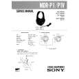 SONY MDRP1 Service Manual cover photo