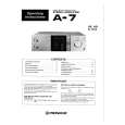 PIONEER A-7 Owner's Manual cover photo