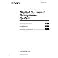 SONY MDR-DS5100 Owner's Manual cover photo