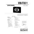 SONY WMFX611 Service Manual cover photo