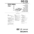 SONY DVP-F25 Owner's Manual cover photo