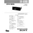 SONY XR6088 Service Manual cover photo