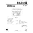 SONY MHC6600D Parts Catalog cover photo