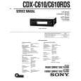 SONY CDXC610 Service Manual cover photo