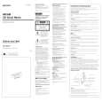 SONY ICF-CD821 Owner's Manual cover photo