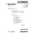 SONY HTDDW830 Service Manual cover photo