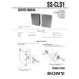 SONY SSCLS1 Service Manual cover photo