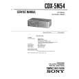 SONY CDX-5N54 Service Manual cover photo
