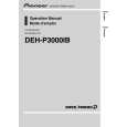 PIONEER DEH-P3000IB/XS/UC Owner's Manual cover photo