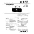 SONY CFD-20S Service Manual cover photo