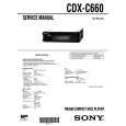 SONY CDXC660 Service Manual cover photo
