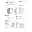 KENWOOD KFCW2001 Service Manual cover photo