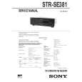 SONY STRSE381 Service Manual cover photo
