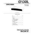 SONY ICFC420L Service Manual cover photo