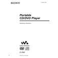 SONY D-VM1 Owner's Manual cover photo