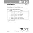 SONY CDP19 Service Manual cover photo