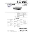 SONY RCDW50C Service Manual cover photo