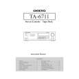 ONKYO TA6711 Owner's Manual cover photo