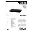 SONY SEHV5 Service Manual cover photo
