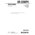 SONY DR-220DPV Service Manual cover photo