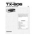 PIONEER TX-606 Owner's Manual cover photo
