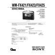 SONY WM-FX421 Service Manual cover photo