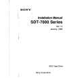 SONY SDT7000 Owner's Manual cover photo