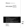 PIONEER PDP-4270XA Owner's Manual cover photo
