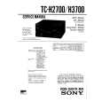 SONY TC-H2700 Service Manual cover photo
