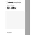 PIONEER SX-315/NAXCN Owner's Manual cover photo