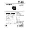 SONY XSH05 Service Manual cover photo