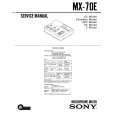 SONY MX70E Service Manual cover photo