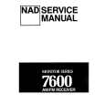 NAD 7600 Service Manual cover photo
