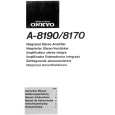 ONKYO A-8170 Owner's Manual cover photo
