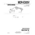 SONY MDR-E505V Service Manual cover photo