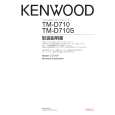 KENWOOD TM-D710/D710S Owner's Manual cover photo